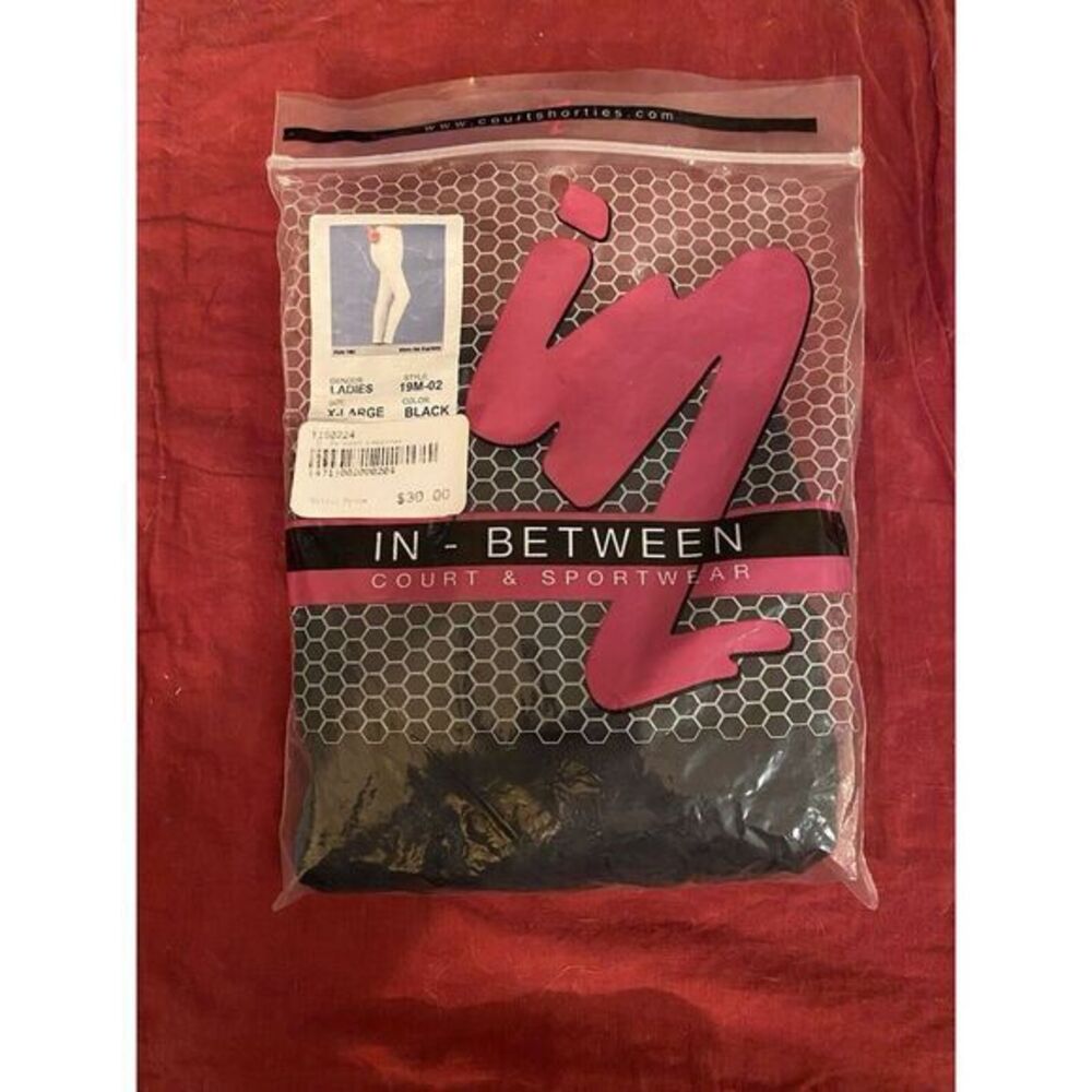 In-Between Court & Sportwear Black leggings X-Large‎ Style 19M-02 ball pocket